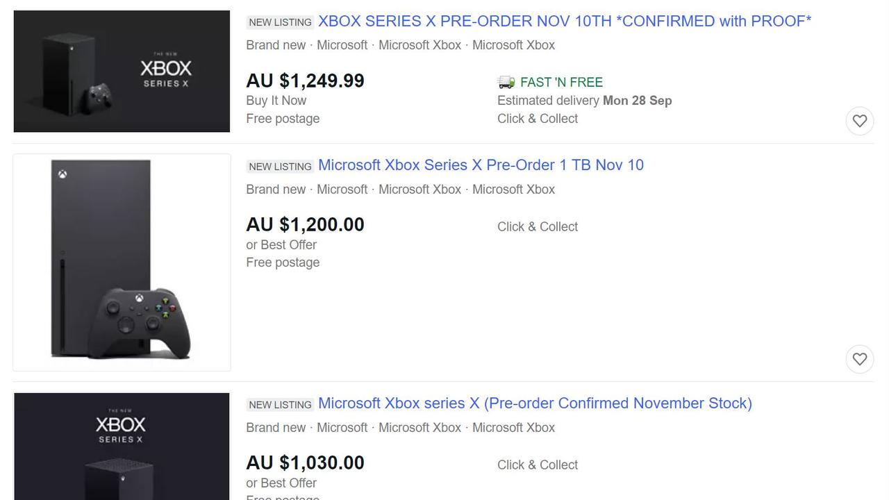 Xbox Series X and S pre orders exhausted consoles show up on eBay