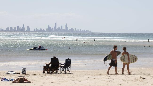 Currumbin Alley, where Minister Kate Jones announced the Gold Coast’s surfing industry and iconic beaches were worth an estimated $1.4 billion to the local economy. Photography: Russell Shakespeare