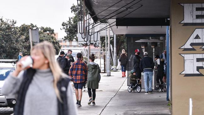 Walking with a coffee was many people’s way to cope during lockdown. Picture: NCA NewsWire / Flavio Brancaleone