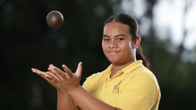 Matty Fualema of St Paul's school in Woodridge. Image courtesy of Peter Wallis.