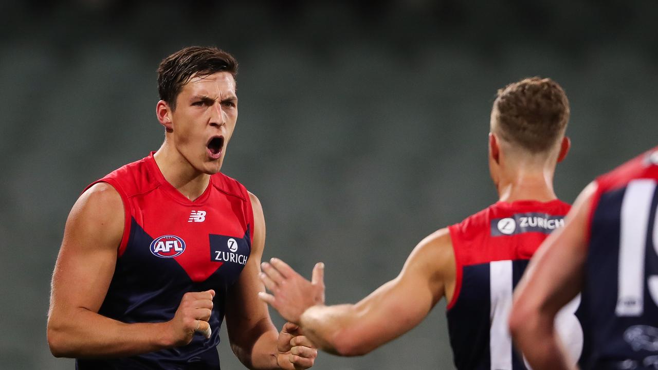 Sam Weideman is back for the Dees. Picture: Matt Turner/AFL Photos