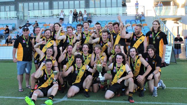 The Grafton Tigers beat the Sawtell Toormina Saints in the 2020 AFL North Coast grand final. Photo: Tim Jarrett