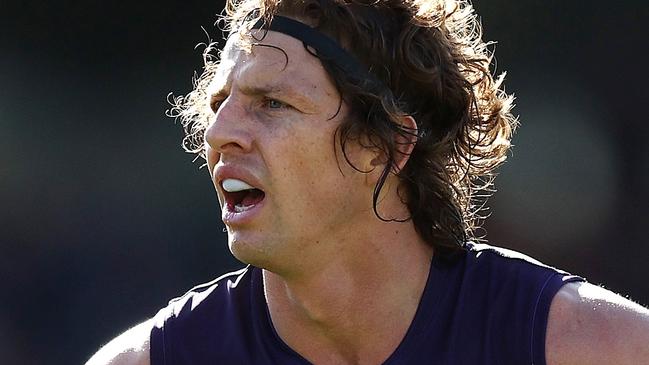 There will be a change at the top at Fremantle after Nat Fyfe stood down from the captaincy. Picture: Mark Metcalfe/AFL Photos/via Getty Images