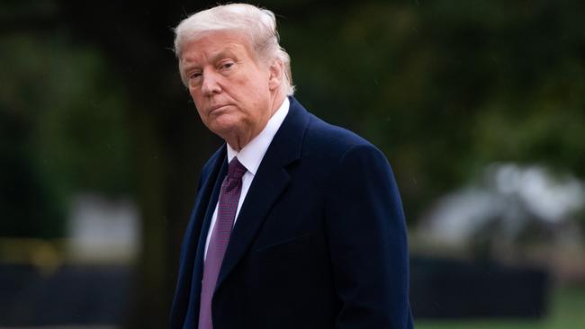 President Donald Trump should be able to resume "public engagements" from October 10, 2020, the White House physician has announced, saying the US leader has responded "extremely well" to COVID-19 treatment. Picture: AFP