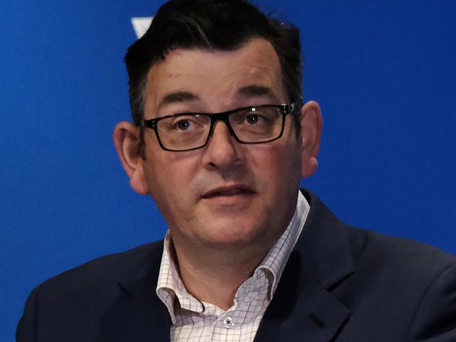 MELBOURNE, AUSTRALIA  NewsWire Photos - October 17, 2021: Victorian Premier Daniel Andrews gives a media conference in Melbourne. Picture: NCA NewsWire / Luis Enrique Ascui