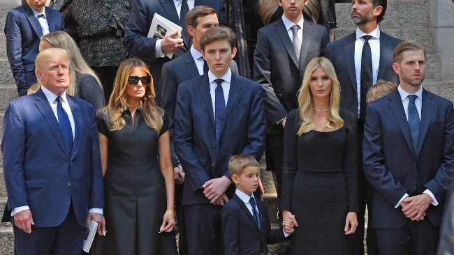 At Ivana Trump's Funeral, a Gold-Hued Coffin and the Secret