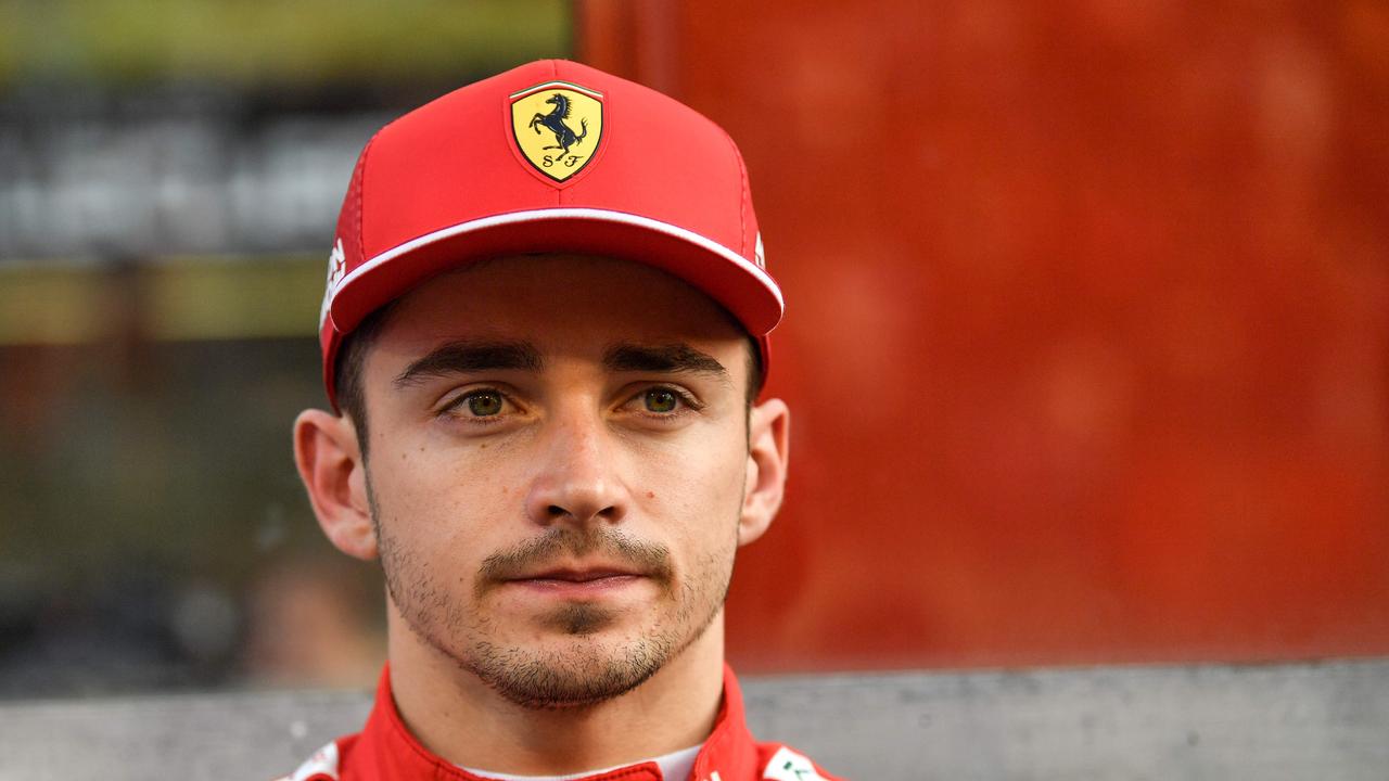 Ferrari's Monegasque driver Charles Leclerc is pictured on the grid at the Yas Marina Circuit in Abu Dhabi, ahead of the final race of the season, on December 1, 2019. Picture: Andrej Isakovic / AFP