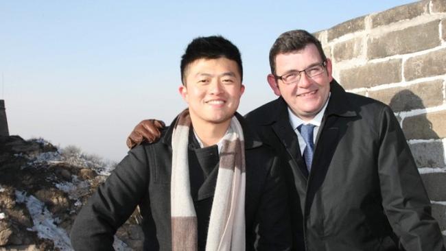 Daniel Andrews visiting China as Opposition Leader with Mike Yang.