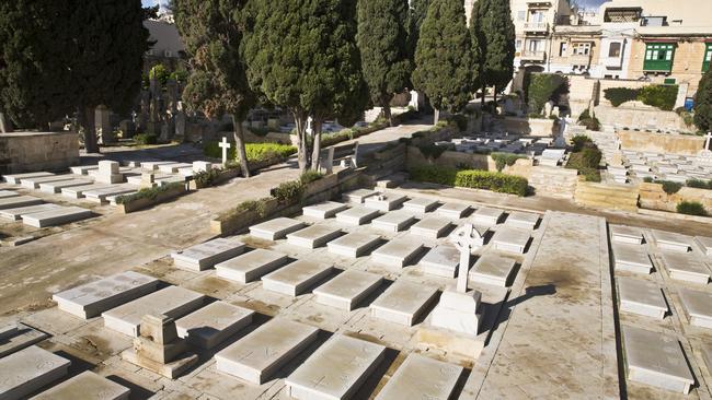 Pieta Military Cemetery in Malta. It contains the highest number of ANZAC war graves in Malta. Picture: Ella Pellegrini