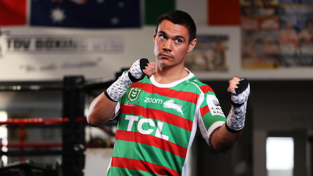 Australian boxer Tim Tszyu says he is being put through hell at training. Picture: THM Sport / Brett Costello