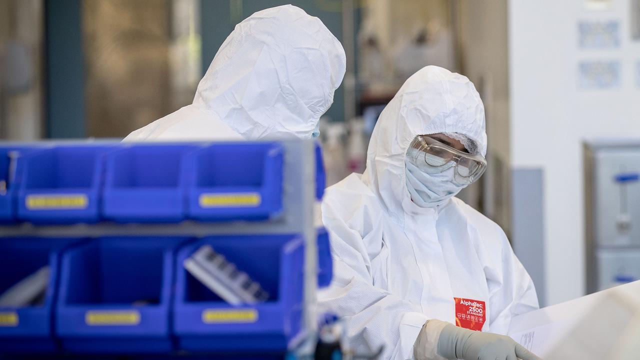 Staff of Australian vaccine maker CSL in the lab