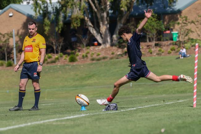 TAS First XV rugby action between St Columban's and Canterbury on Saturday, May 24, 2025. Picture Stephen Archer.
