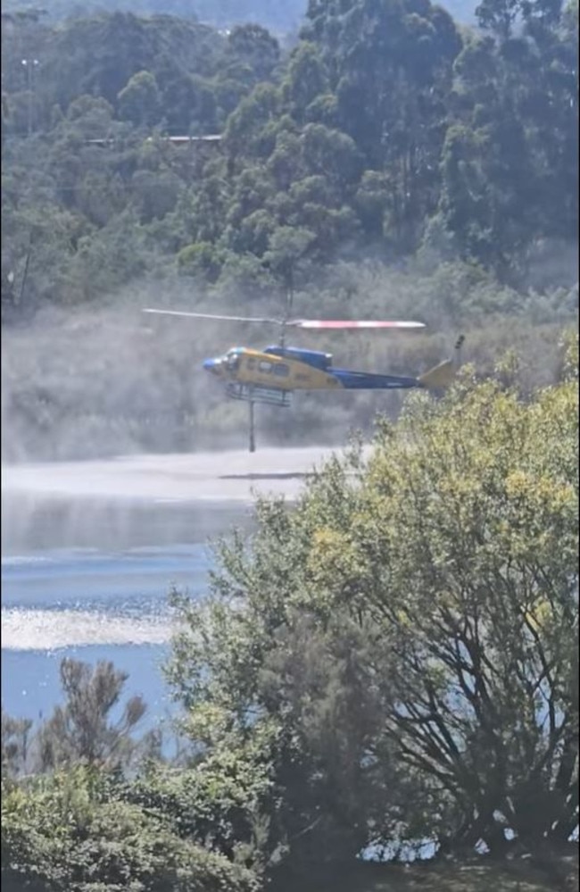 Waterbombing aircraft at Boyer. Picture: Paul Browning