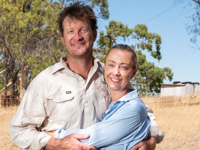 For The Weekly Times Farmer of the Year Awards magazine. Tracy and Kristen LeFroy of Cranmore Farming on their property at Bindi Bindi in Western Australia's Wheat Belt. Picture: Tony McDonough