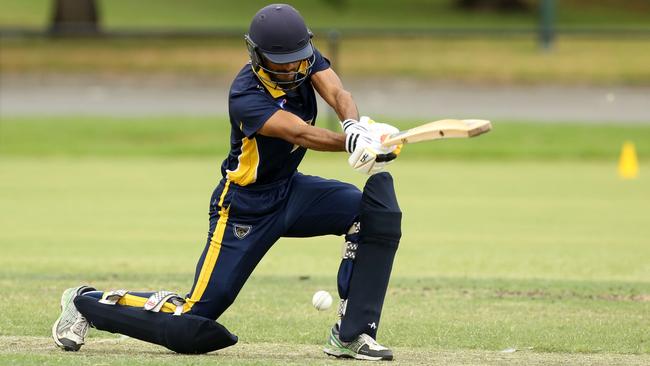 VSDCA: Harman Hundel batting for Balwyn. Picture: Stuart Milligan