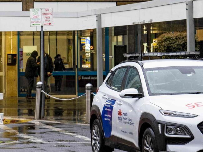 A man has been arrested following an alleged assault on a security guard at Sydney's Westmead hospital overnight.Photo: Tom Parrish