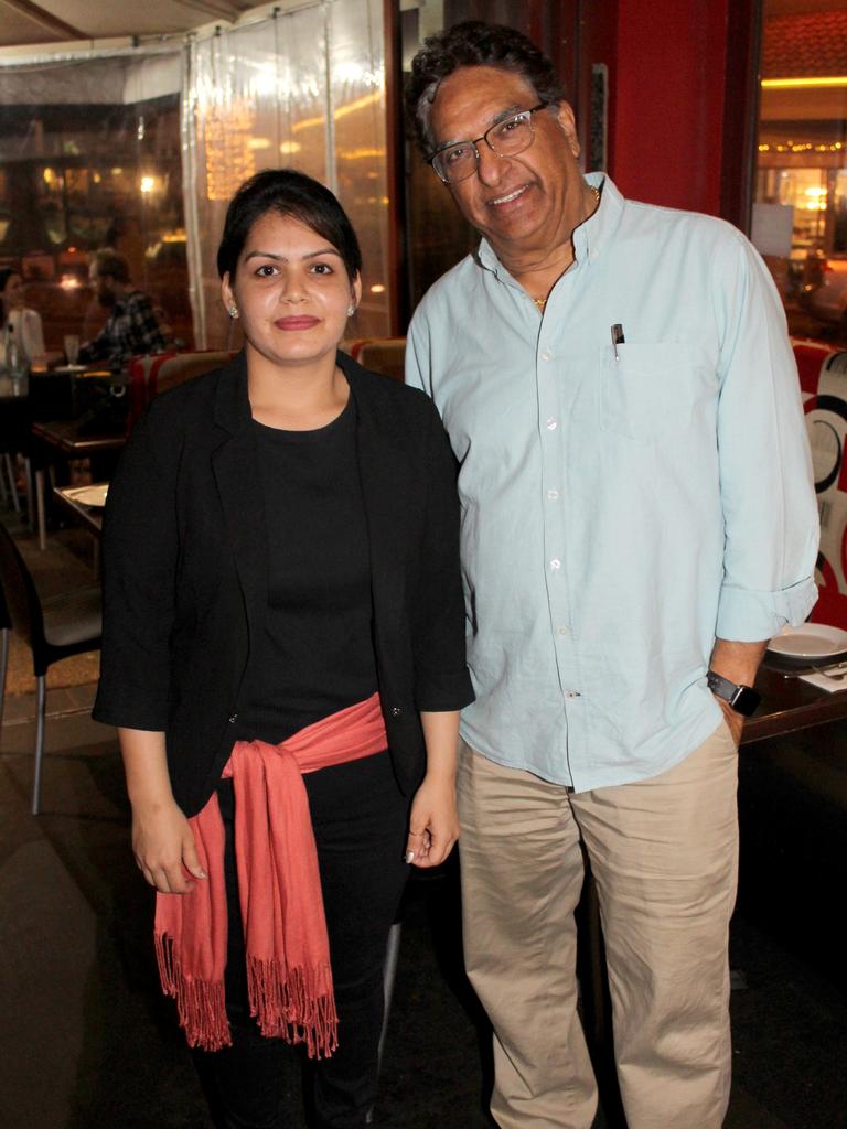 Suman Jain and Push Oberoi at Goa Indian Fusion. Picture: Andrew Meadowcroft.