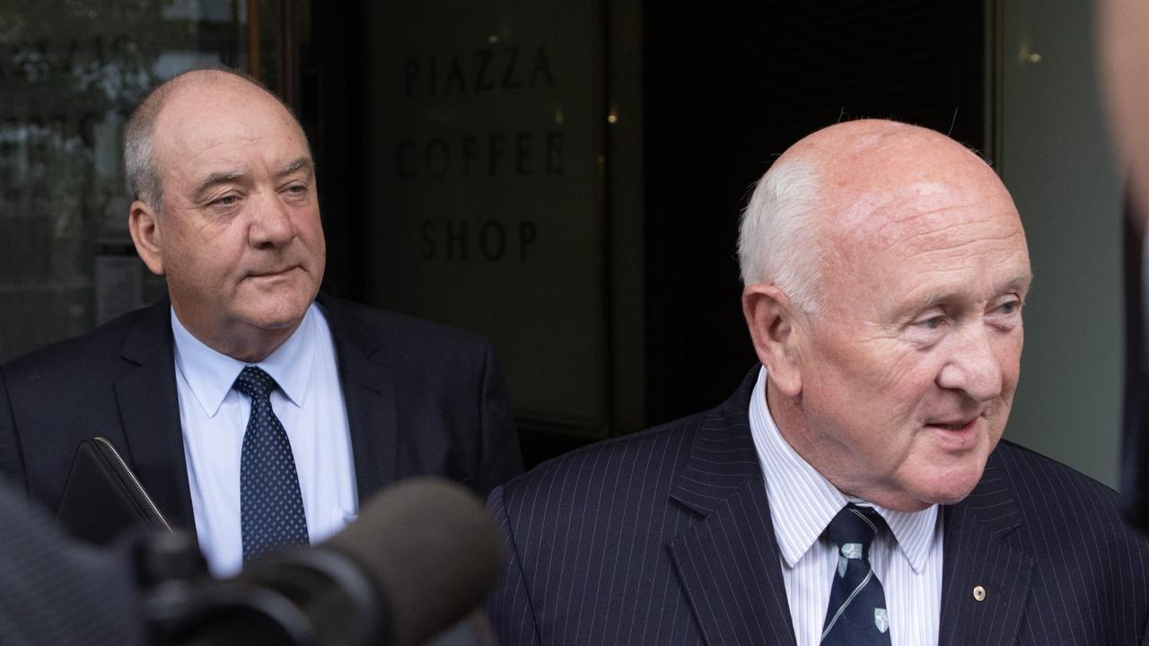 Mr Harrowell told media his client denies he behaved in a corrupt way. Picture: NCA NewsWire / Brendan Read