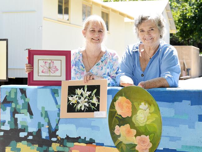 Artists Julie Boyd and Chantal Kwast-Greff says the event has become a popular gathering over many years and draws hundreds of visitors over the weekend it is held . Picture: Shae Beplate.