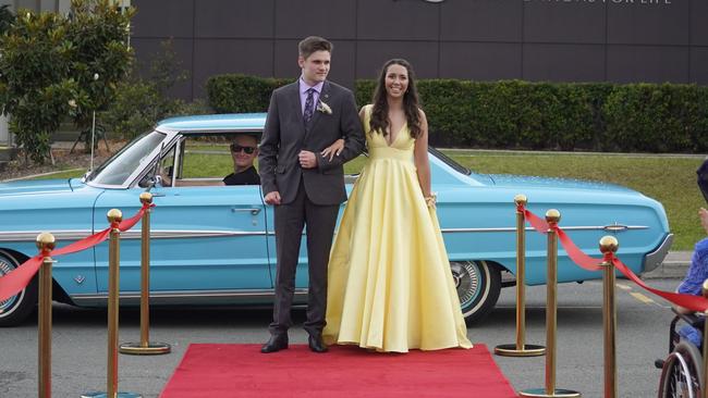 Scarlett and Drew at the Caloundra Christian College formal 2024