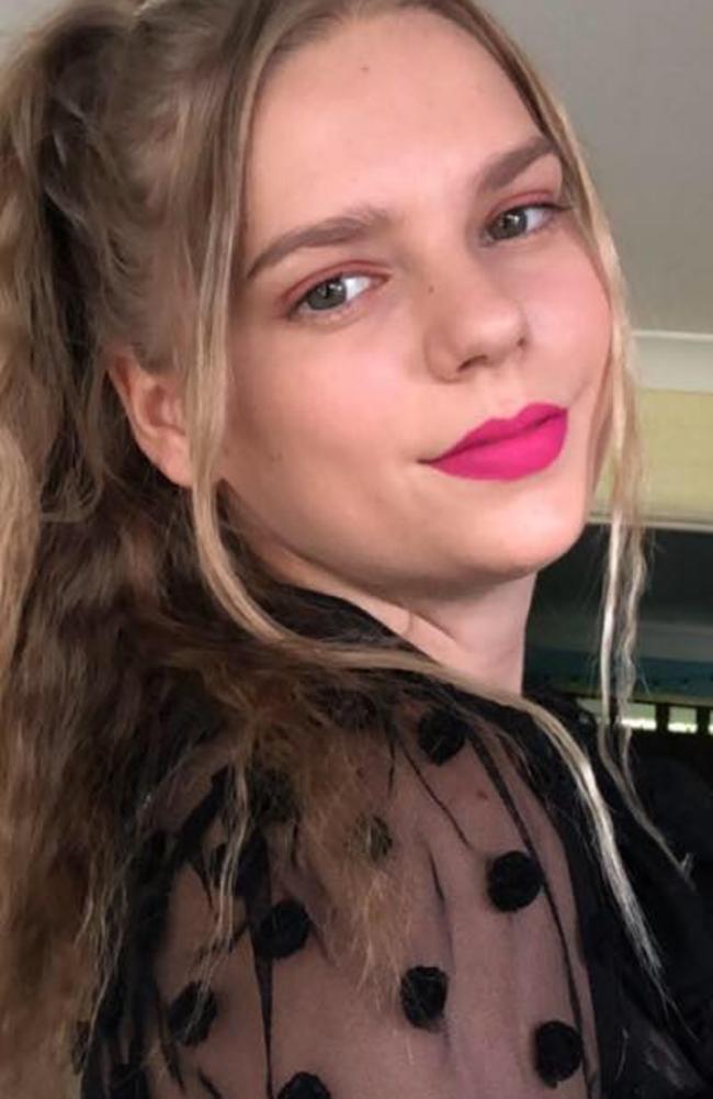 Jimboomba teen Chantelle Schulz, 19, died in a single vehicle accident at Burbank on July 27 as she travelled to work at Hungry Jack's Alexandra Hills. Picture: Facebook