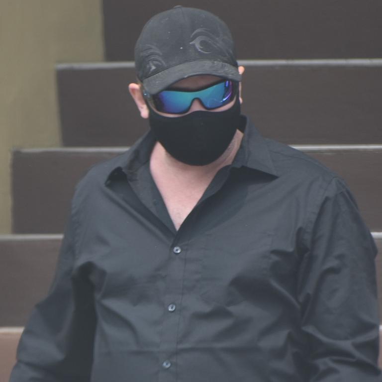 Justin Wayne Alderton’s first appearance in Mackay Magistrate Court in January 2022. Picture: Matthew Forrest