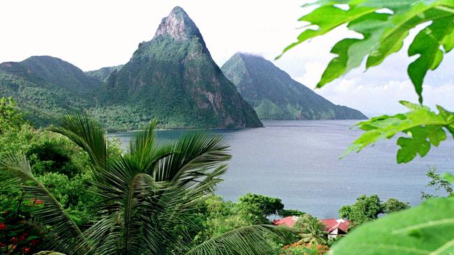 There are lots of volcanos on Saint Lucia, also known as the ‘West Indies’.