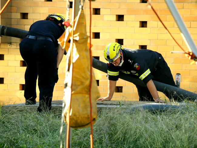 Mr Guise’s body was located down a sewage drain near the Wynumn foreshore on the corner of Granada and Adam street. Picture: AAP/image David Clark