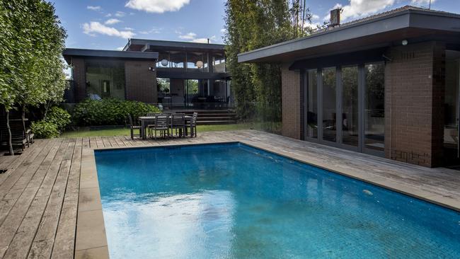 The backyard and pool. Picture: David Geraghty