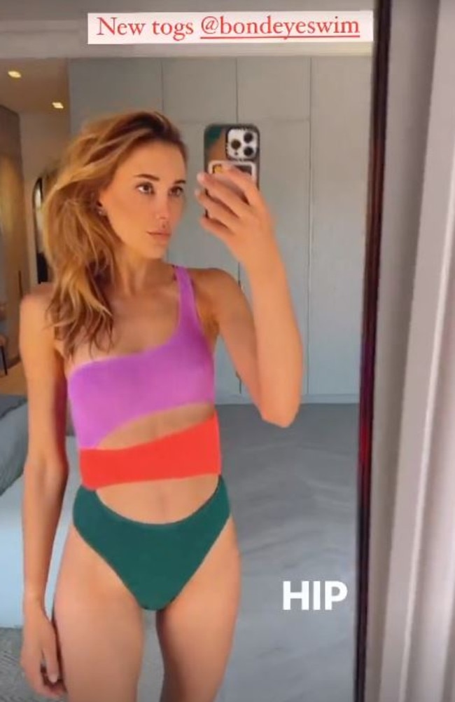 Bec Judd shared her revealing new swimsuit with her 799,000 Instagram followers. Picture: Instagram/BecJudd