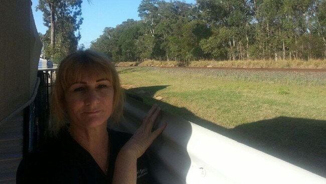 IRAG member Leisa Dobson in her backyard.