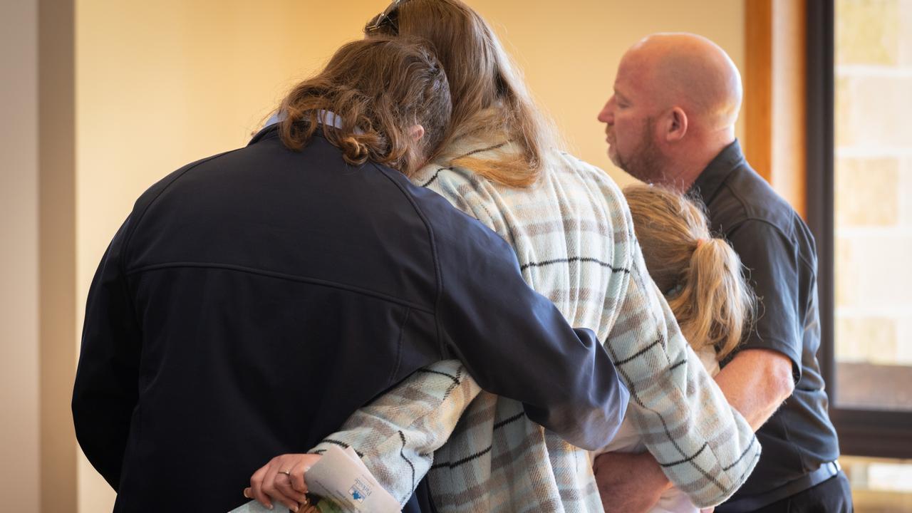 BURNIE, AUSTRALIA. NewsWire Photos. AUGUST 12th, 2023. Family and friends of Shyanne-Lee Tatnell attend a service in celebration of her life in Burnie, Tasmania. Teenager Shyanne-Lee's body was found in Tasmanian bushland. Picture: NCA NewsWire/ Grant Wells