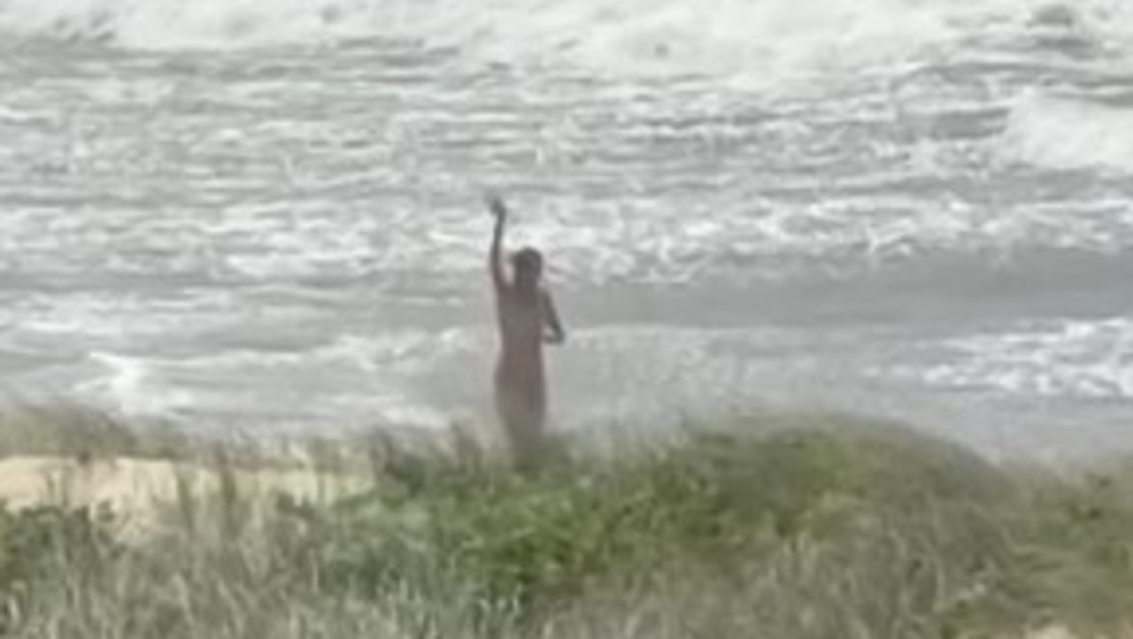 WATCH: Lifeguards’ stern warning for beachgoer on closed shore