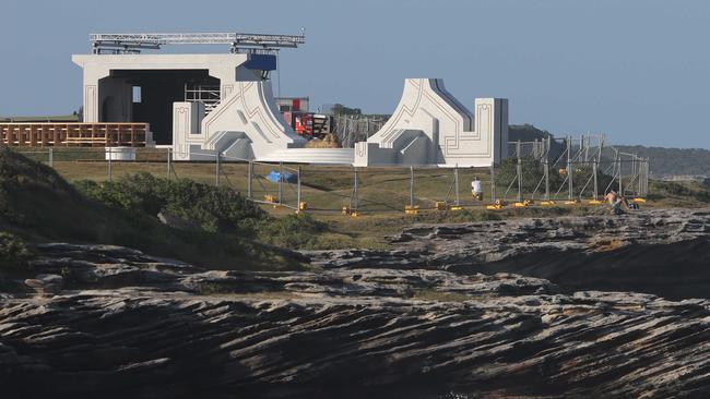 The Thor: Love and Thunder set at Little Bay. Picture: Damian Shaw