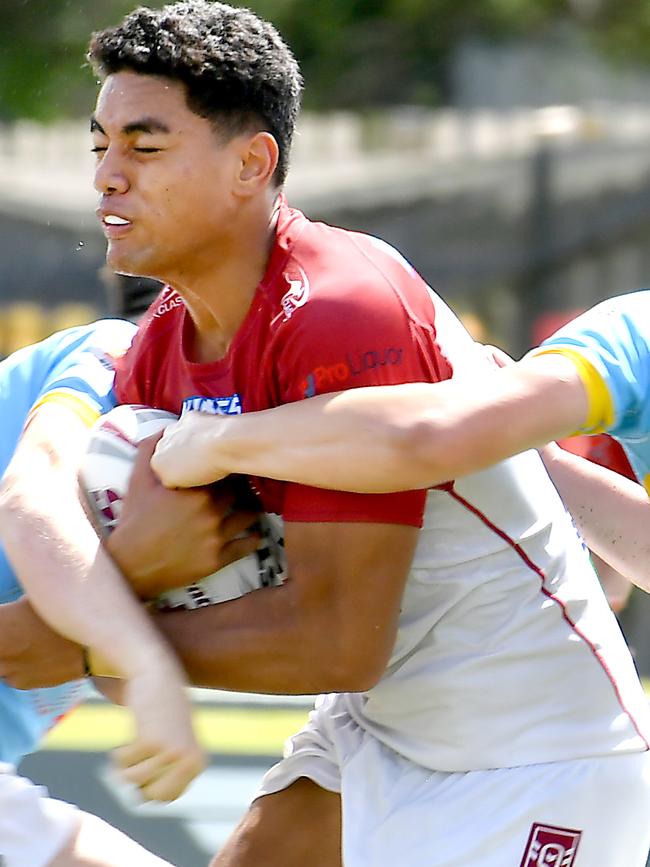 Redcliffe Dolphins player Joseph Pouniu. Picture: John Gass