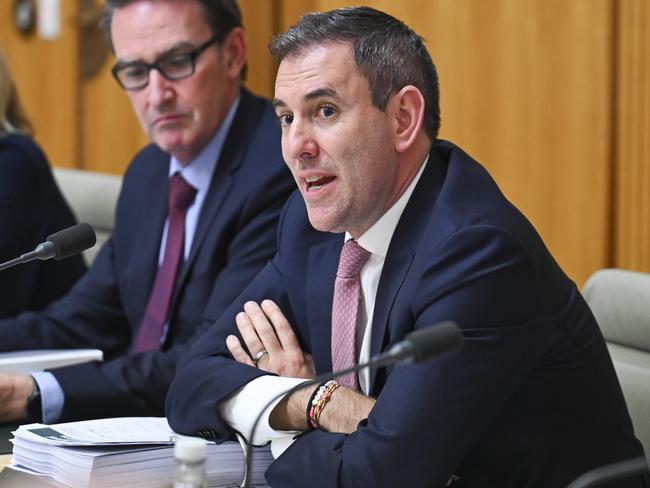 CANBERRA, AUSTRALIA  - NewsWire Photos - November 29, 2024: Federal Treasurer Jim Chalmers holds a meeting with the State TreasurerÃ¢â¬â¢s at Parliament House in Canberra. Picture: NewsWire / Martin Ollman