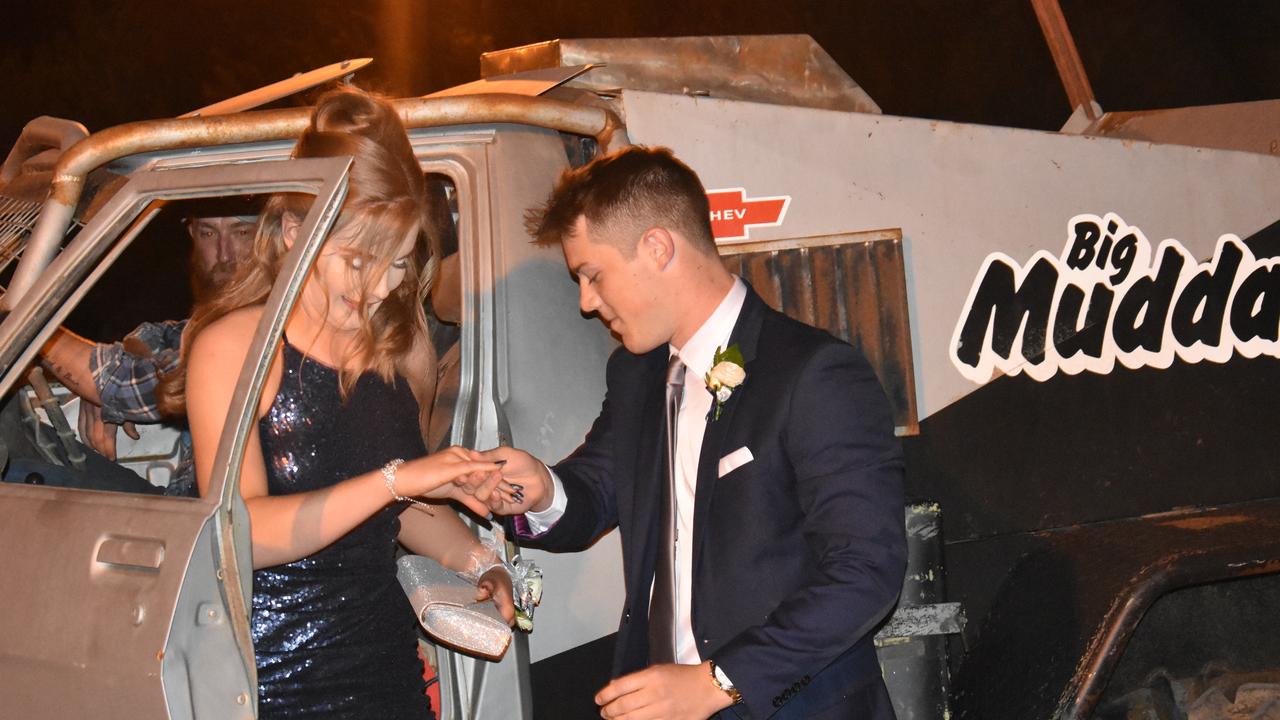 Meg O'Brien and Coby Fechner, St John's Senior Formal, Roma 2019.