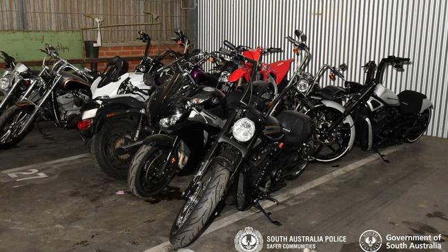 Assets seized as part of South Australia's operation Ironside. Picture: SAPOL