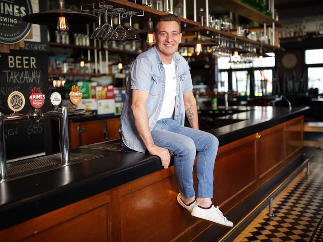 Owner Martin Ball says the popular watering hole is operating by providing take away food and drinks but he cannot wait to welcome people back into the Bat and Ball Hotel. Picture: Christian Gilles