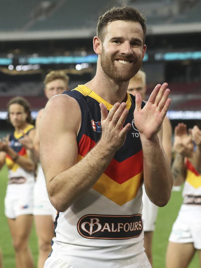 Andy Otten bids farewell to Adelaide over after this year’s SANFL preliminary final. Picture: Sarah Reed.