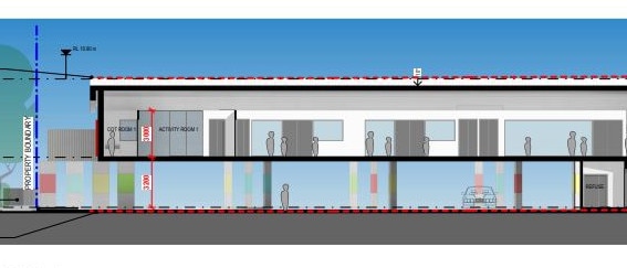 A sketch of the proposed childcare centre in Ballina.