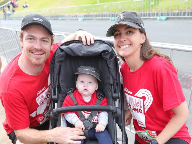 Gary and Madi welcomed Gus in February last year. Picture: Mark Wilson