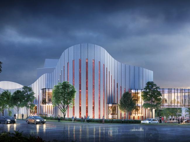 The Western Sydney Performing Arts Centre under construction in Rooty Hill.