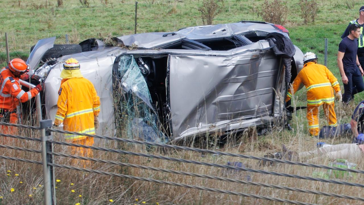 The crash occurred on a highway between Devonport and Launceston in Tasmania. Picture: Jason Edwards