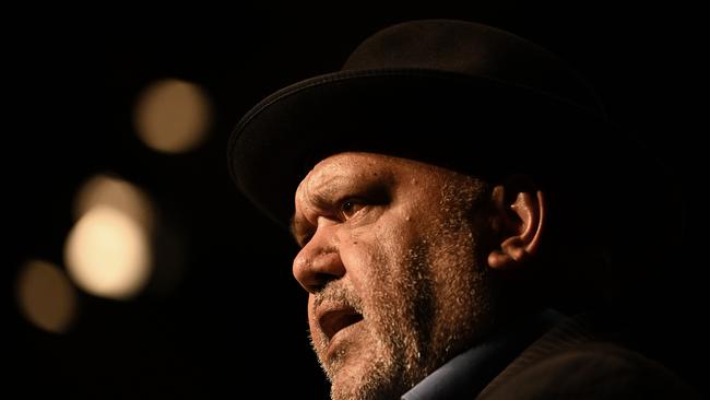 Noel Pearson delivering a talk about Mabo, at his old school, St Peters Lutheran College in Indooroopilly, Brisbane. Picture: The Australian