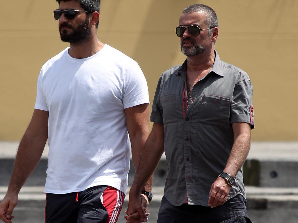 Fadi Fawad and George Michael in Woolloomooloo, Sydney. Picture: Supplied