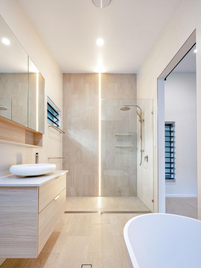 McIntosh Builders took out bathroom of the year for Regent Residence in Redlynch. Photo: Supplied