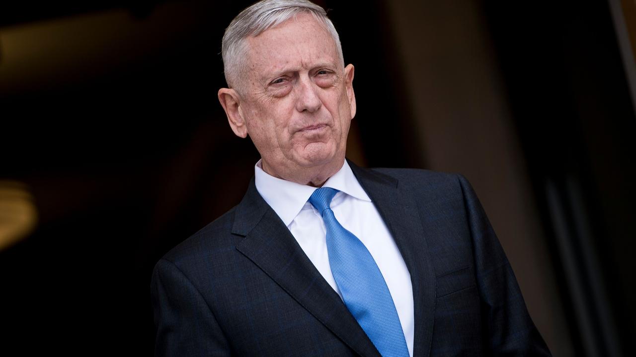 Former Trump Defence Secretary Jim Mattis agreed with his fellow ex-Pentagon chiefs that Trump should back down. Picture: Brendan Smialowksi/AFP