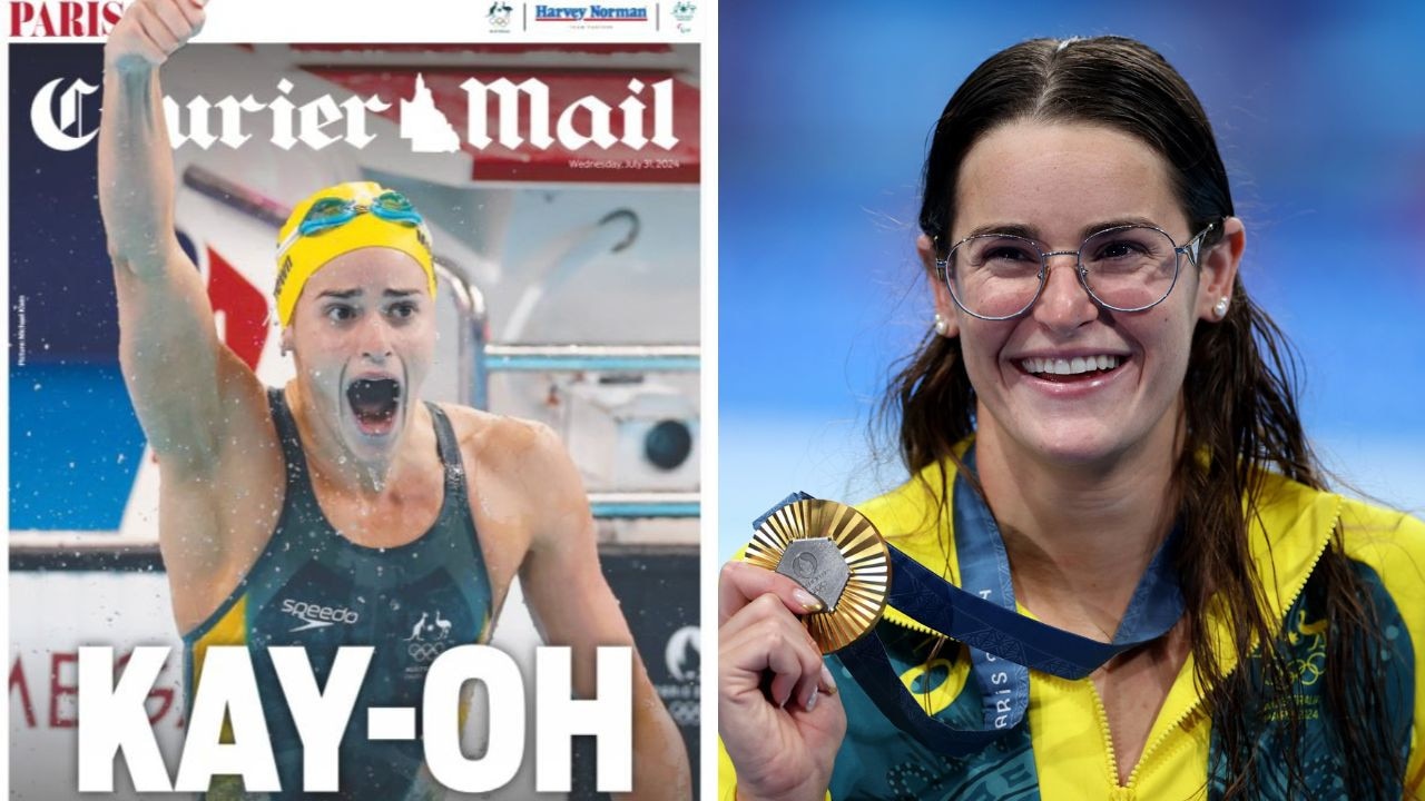 Courier-Mail’s exclusive front page celebrates Kaylee’s triumph