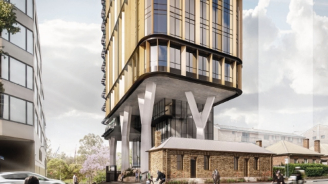 How the development at 66 Phillip St Parramatta could look if the 22-storey office tower is approved.